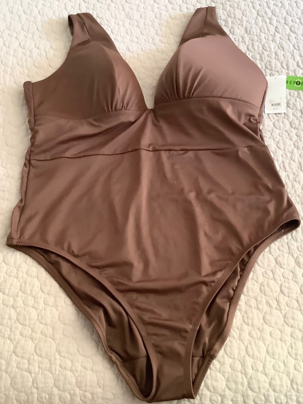 Lane Bryant | Size 18 | Brown | One-Piece Swimsuit | NWT
